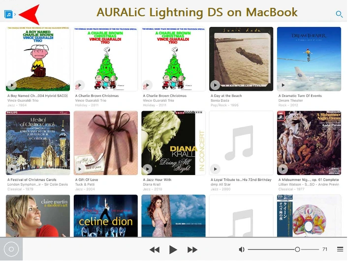 AURALiC Lightning DS on MacBook