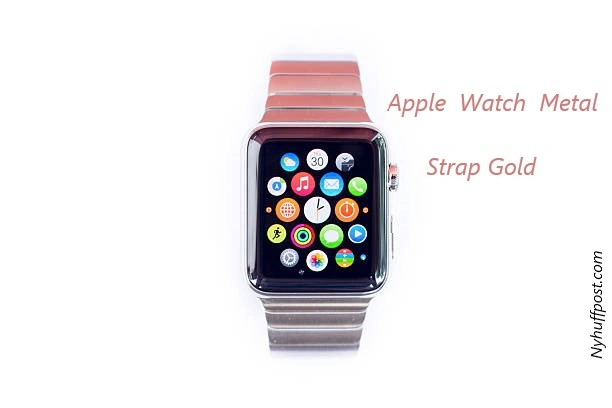 apple watch metal strap gold